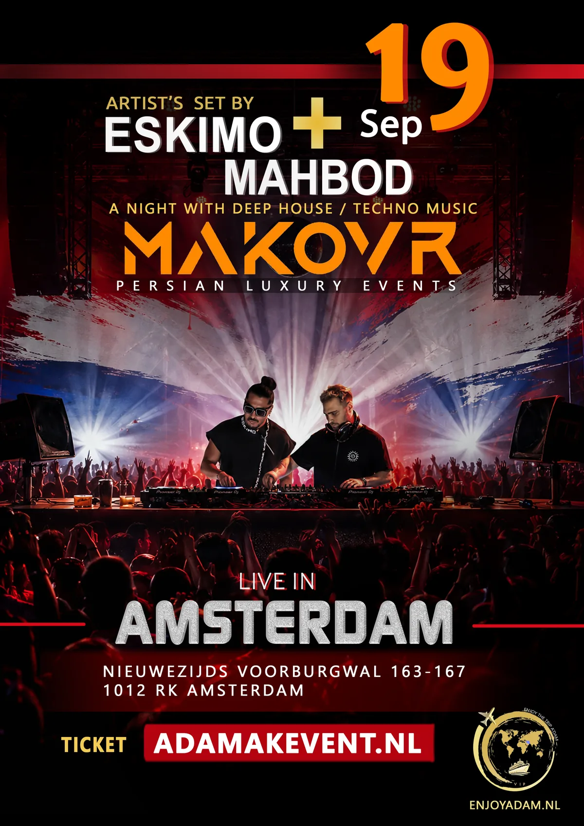 Eskimo + Mahbod Live in Amsterdam poster
